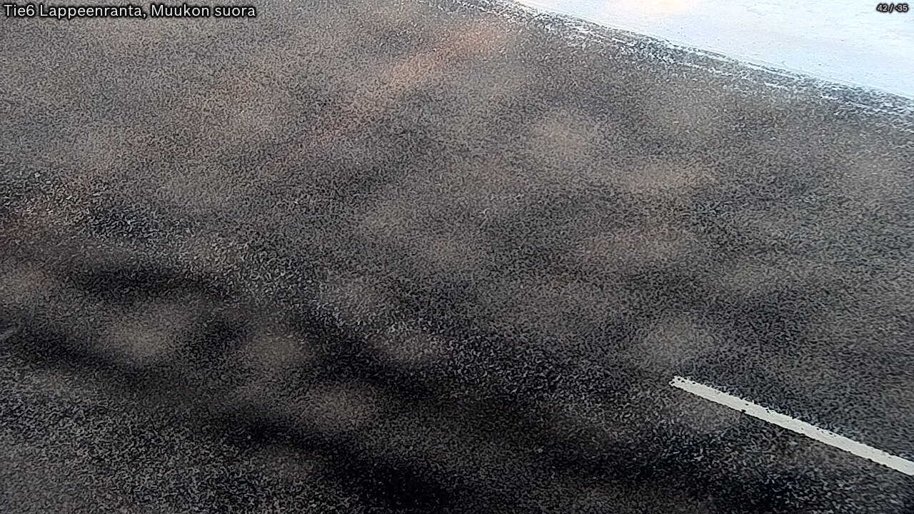 Weather Camera Image Road 6 Lappeenranta, Muukko straight, Lappeenranta, Etelä-Karjala