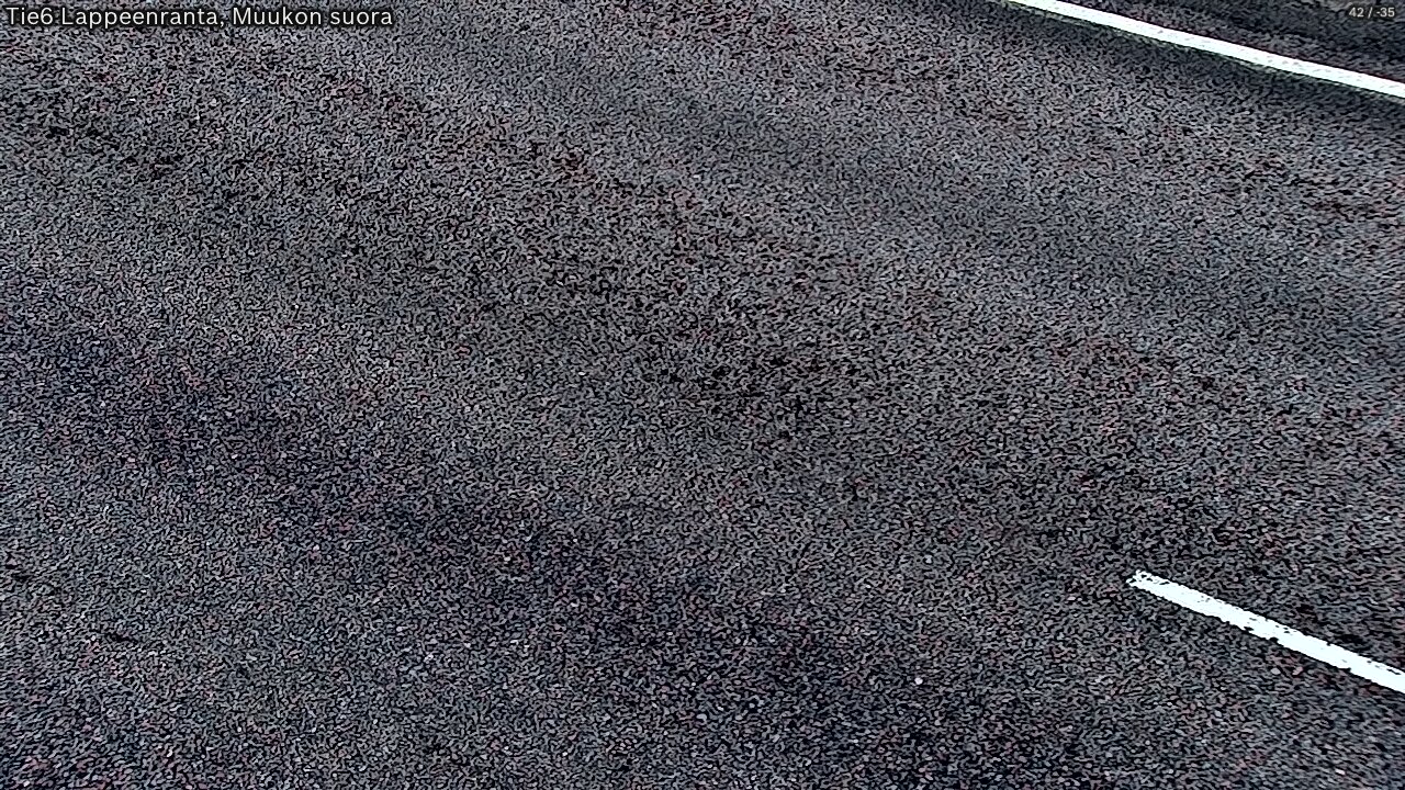 Weather Camera Image Road 6 Lappeenranta, Muukko straight, Lappeenranta, Etelä-Karjala