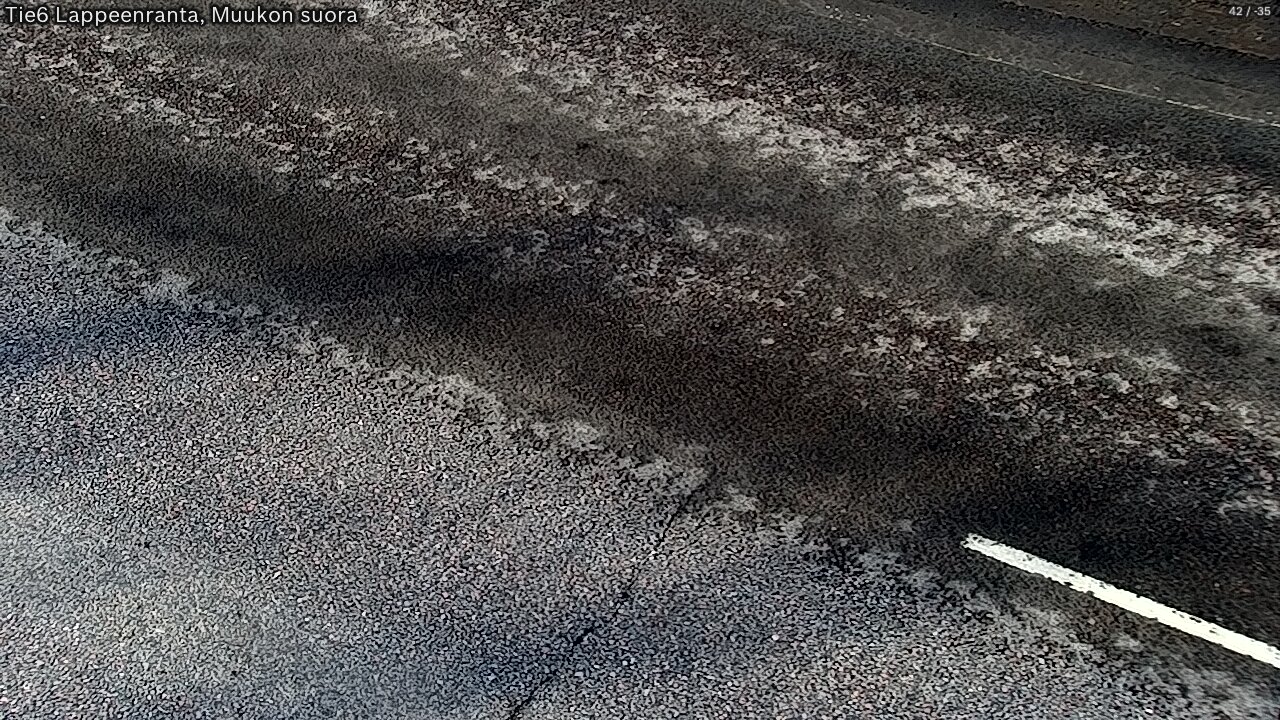 Weather Camera Image Road 6 Lappeenranta, Muukko straight, Lappeenranta, Etelä-Karjala