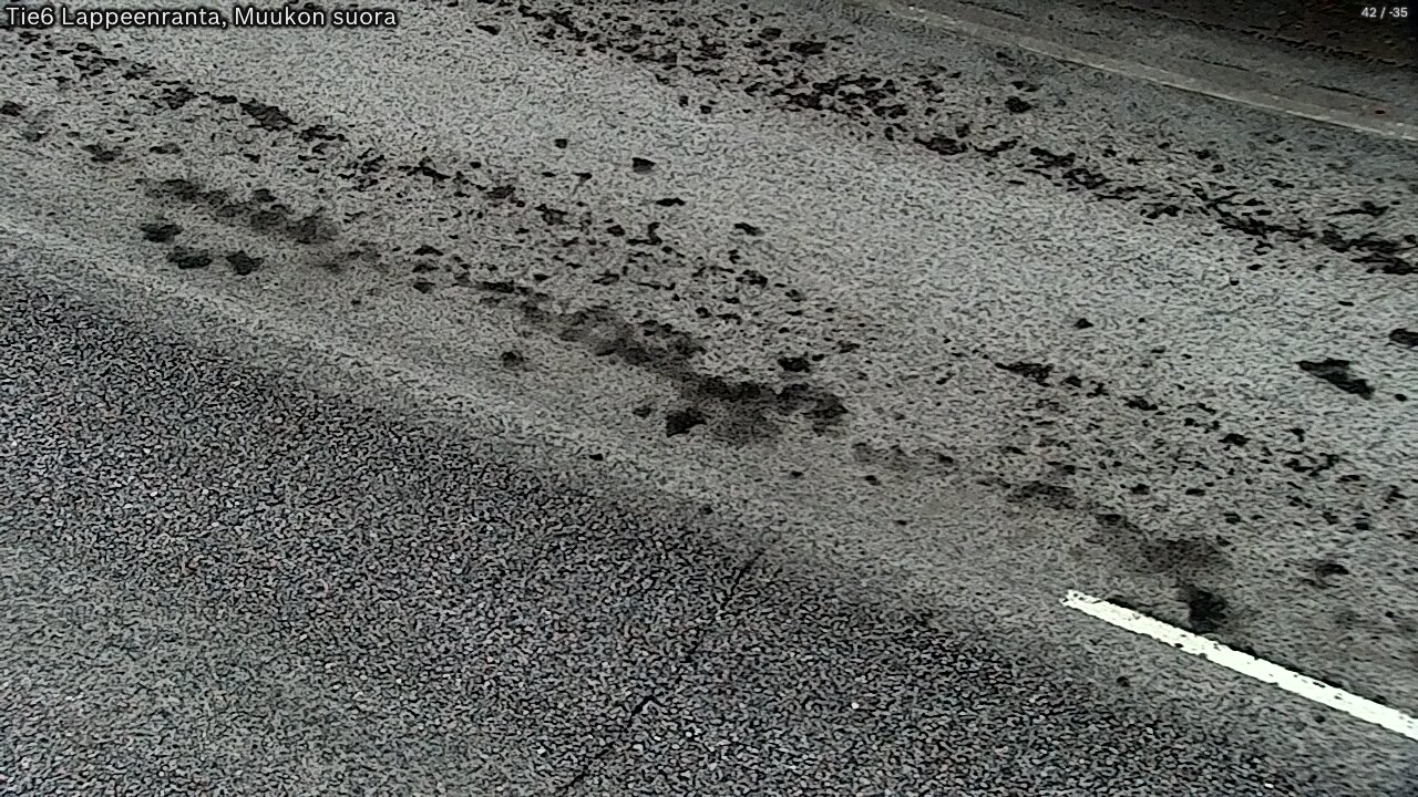 Weather Camera Image Road 6 Lappeenranta, Muukko straight, Lappeenranta, Etelä-Karjala