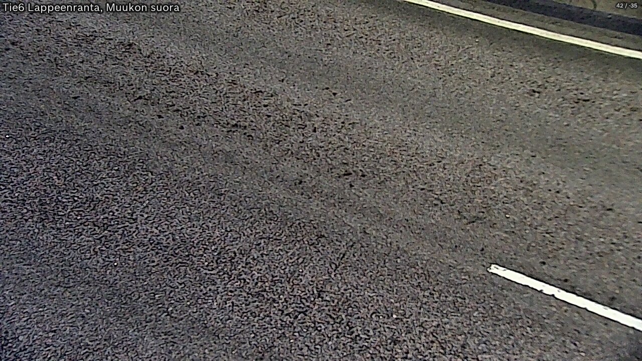 Weather Camera Image Road 6 Lappeenranta, Muukko straight, Lappeenranta, Etelä-Karjala