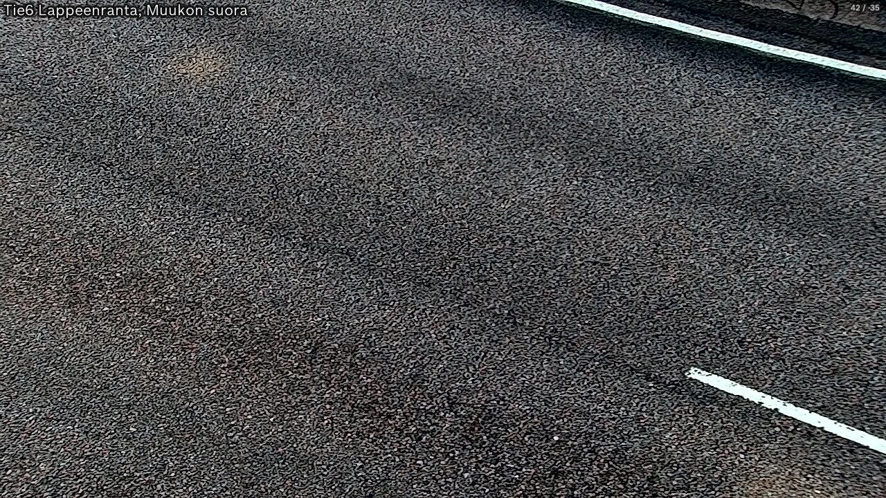 Weather Camera Image Road 6 Lappeenranta, Muukko straight, Lappeenranta, Etelä-Karjala