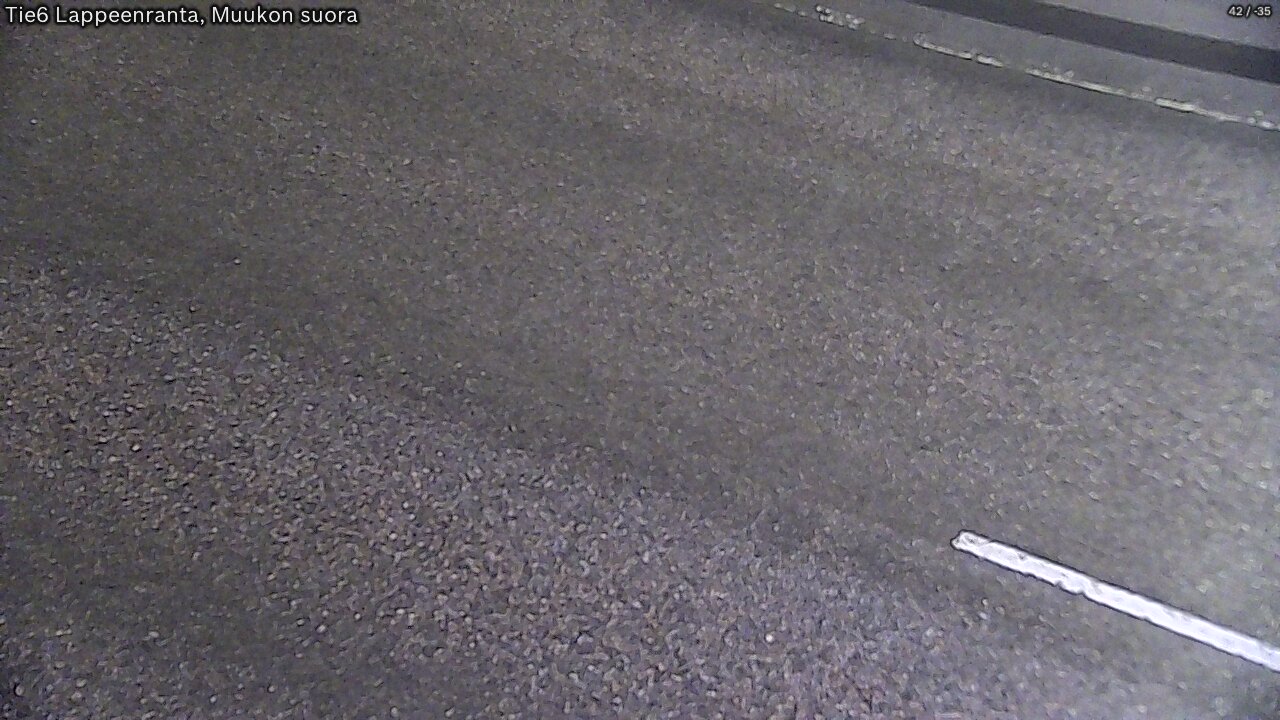 Weather Camera Image Road 6 Lappeenranta, Muukko straight, Lappeenranta, Etelä-Karjala