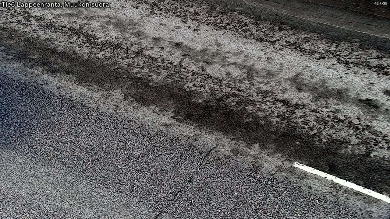 Weather Camera Image Road 6 Lappeenranta, Muukko straight, Lappeenranta, Etelä-Karjala