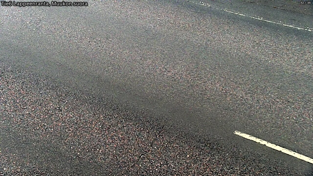 Weather Camera Image Road 6 Lappeenranta, Muukko straight, Lappeenranta, Etelä-Karjala