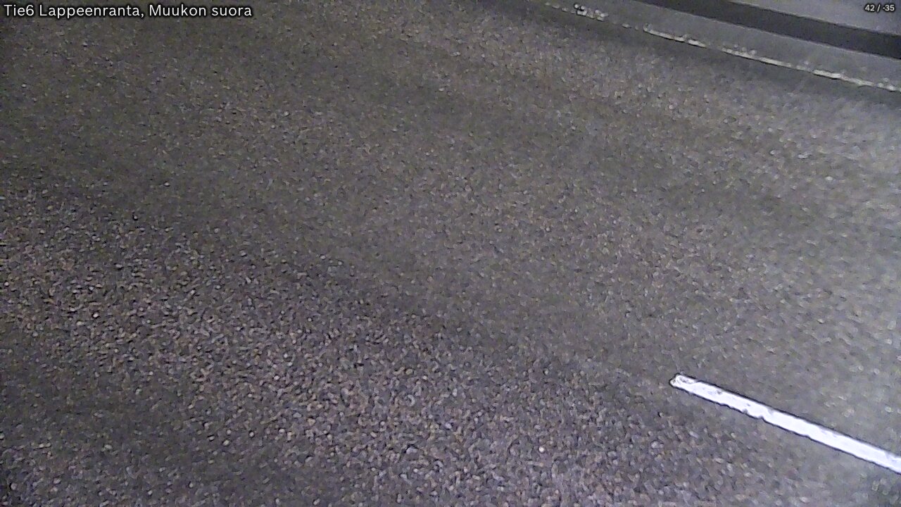 Weather Camera Image Road 6 Lappeenranta, Muukko straight, Lappeenranta, Etelä-Karjala
