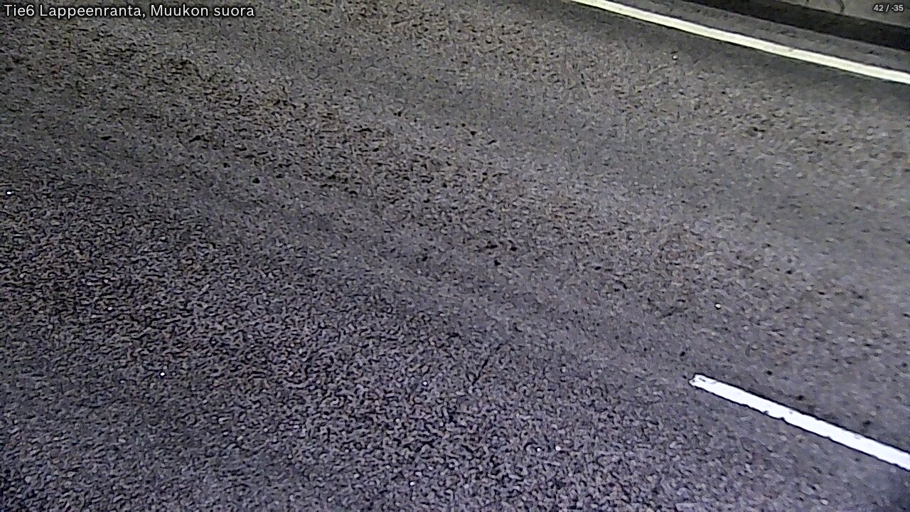 Weather Camera Image Road 6 Lappeenranta, Muukko straight, Lappeenranta, Etelä-Karjala
