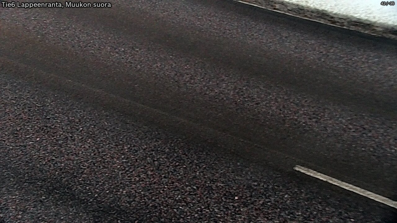 Weather Camera Image Road 6 Lappeenranta, Muukko straight, Lappeenranta, Etelä-Karjala