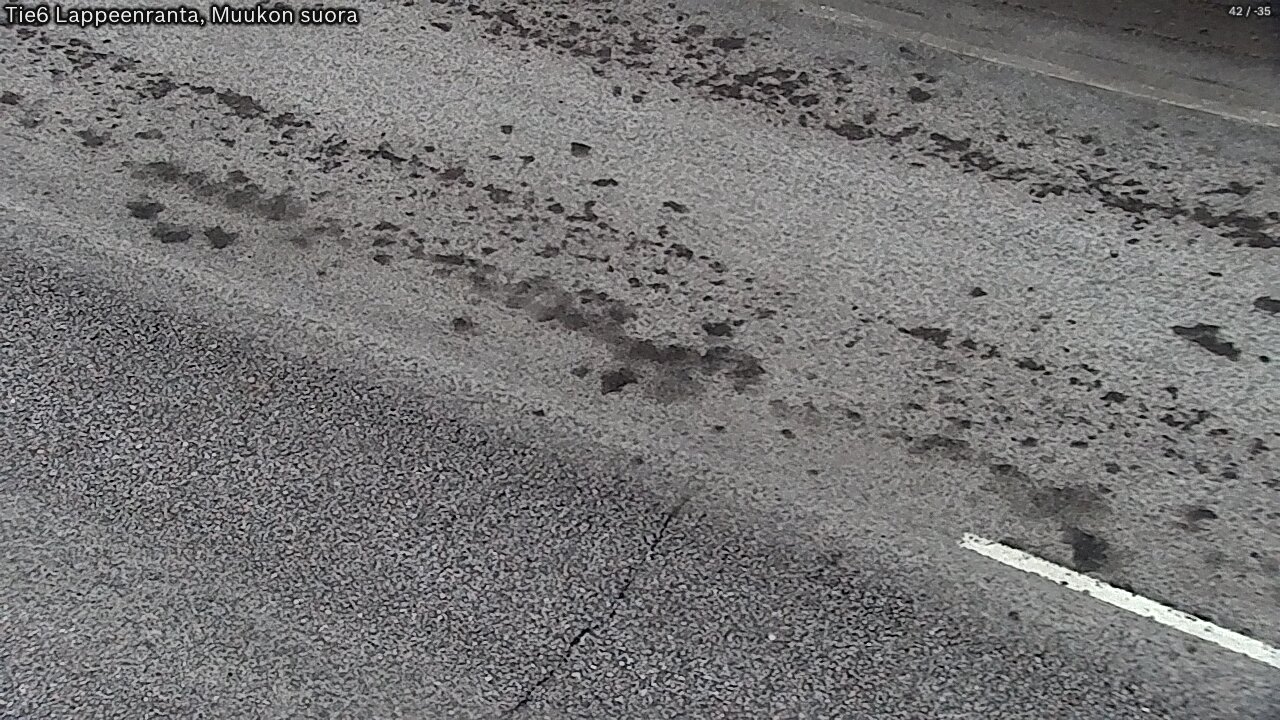 Weather Camera Image Road 6 Lappeenranta, Muukko straight, Lappeenranta, Etelä-Karjala