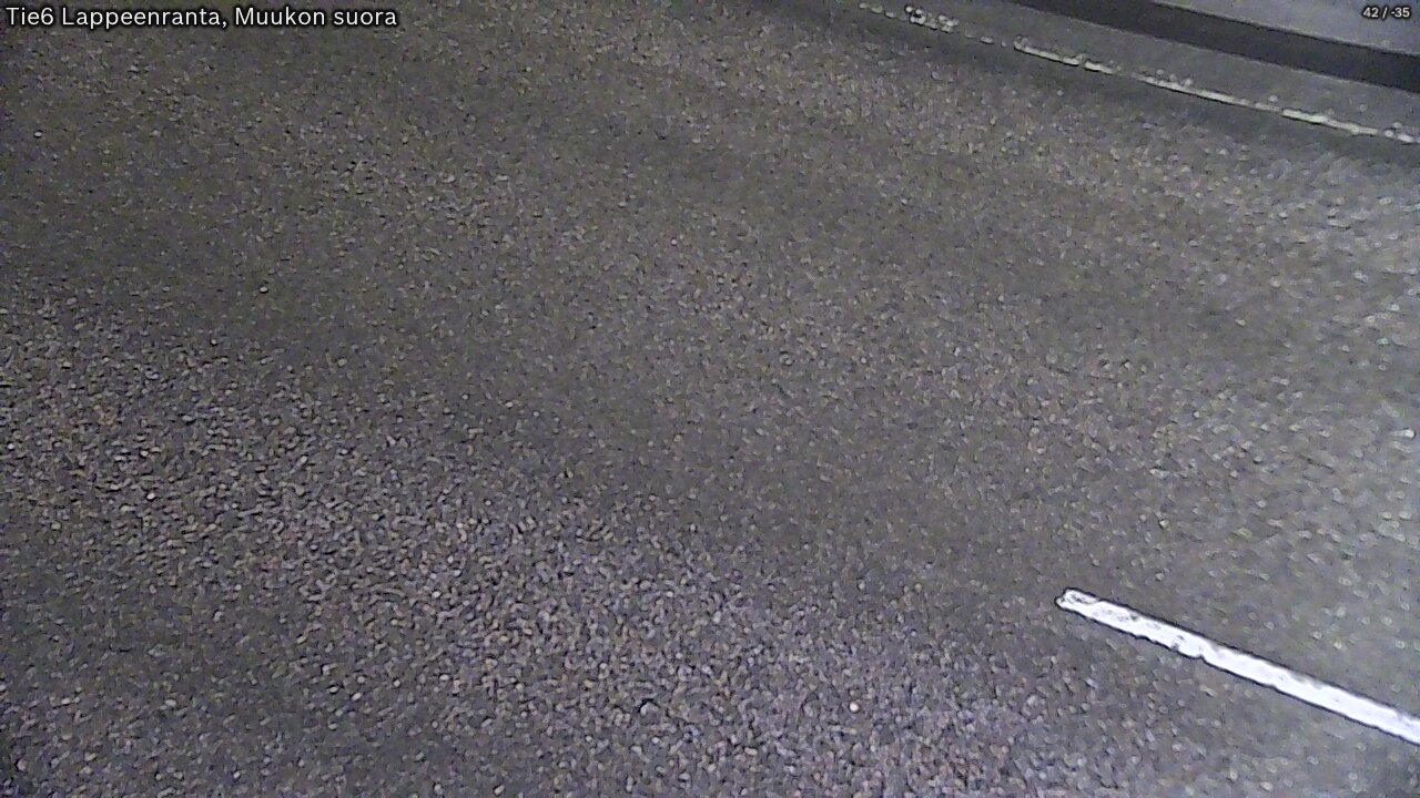 Weather Camera Image Road 6 Lappeenranta, Muukko straight, Lappeenranta, Etelä-Karjala