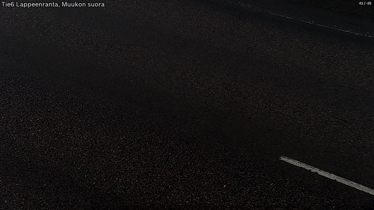 Weather Camera Image Road 6 Lappeenranta, Muukko straight, Lappeenranta, Etelä-Karjala