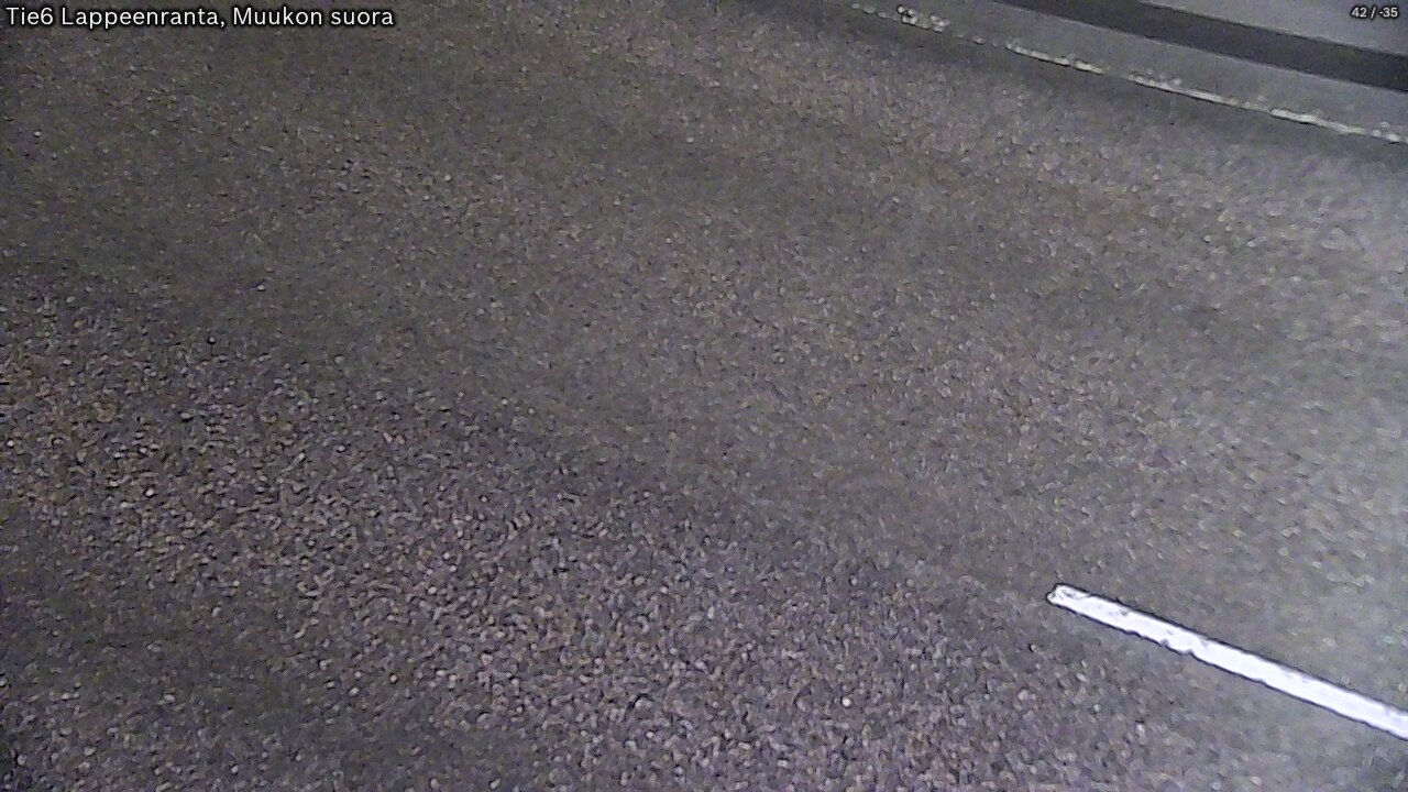 Weather Camera Image Road 6 Lappeenranta, Muukko straight, Lappeenranta, Etelä-Karjala