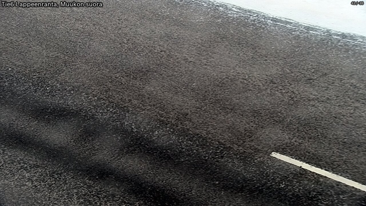 Weather Camera Image Road 6 Lappeenranta, Muukko straight, Lappeenranta, Etelä-Karjala