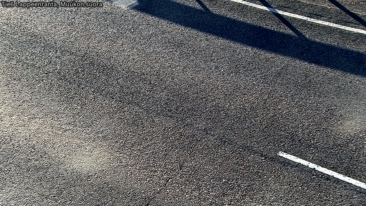 Weather Camera Image Tie 6 Villmanstrand, Muukko rakan, Lappeenranta, Etelä-Karjala