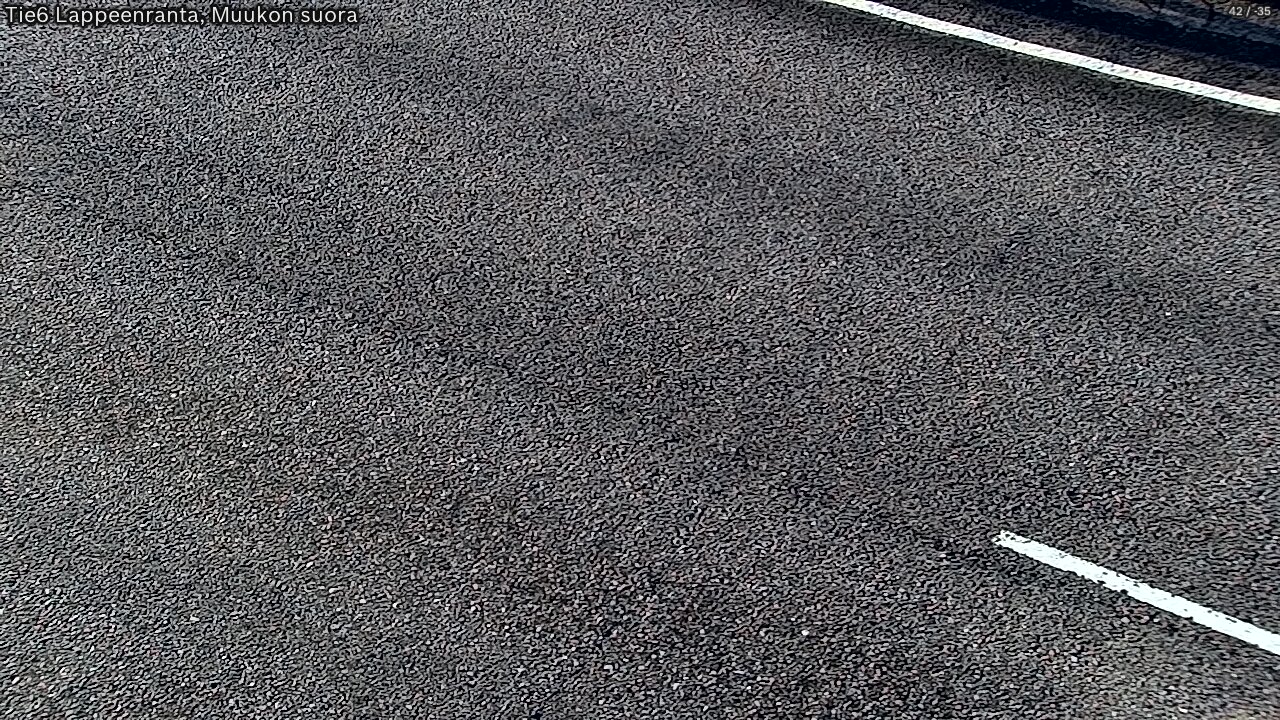 Weather Camera Image Road 6 Lappeenranta, Muukko straight, Lappeenranta, Etelä-Karjala