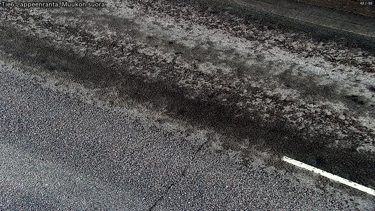 Weather Camera Image Road 6 Lappeenranta, Muukko straight, Lappeenranta, Etelä-Karjala
