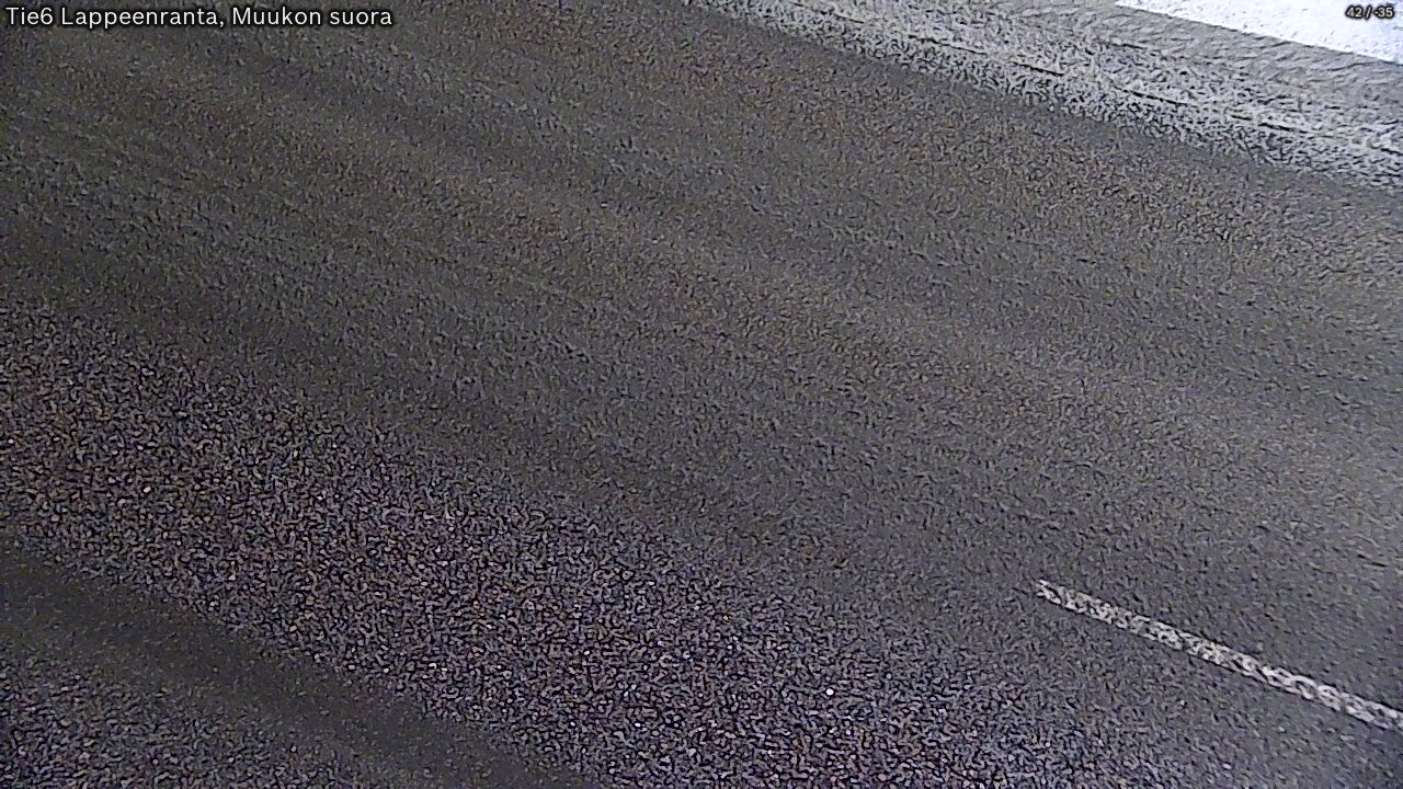 Weather Camera Image Road 6 Lappeenranta, Muukko straight, Lappeenranta, Etelä-Karjala