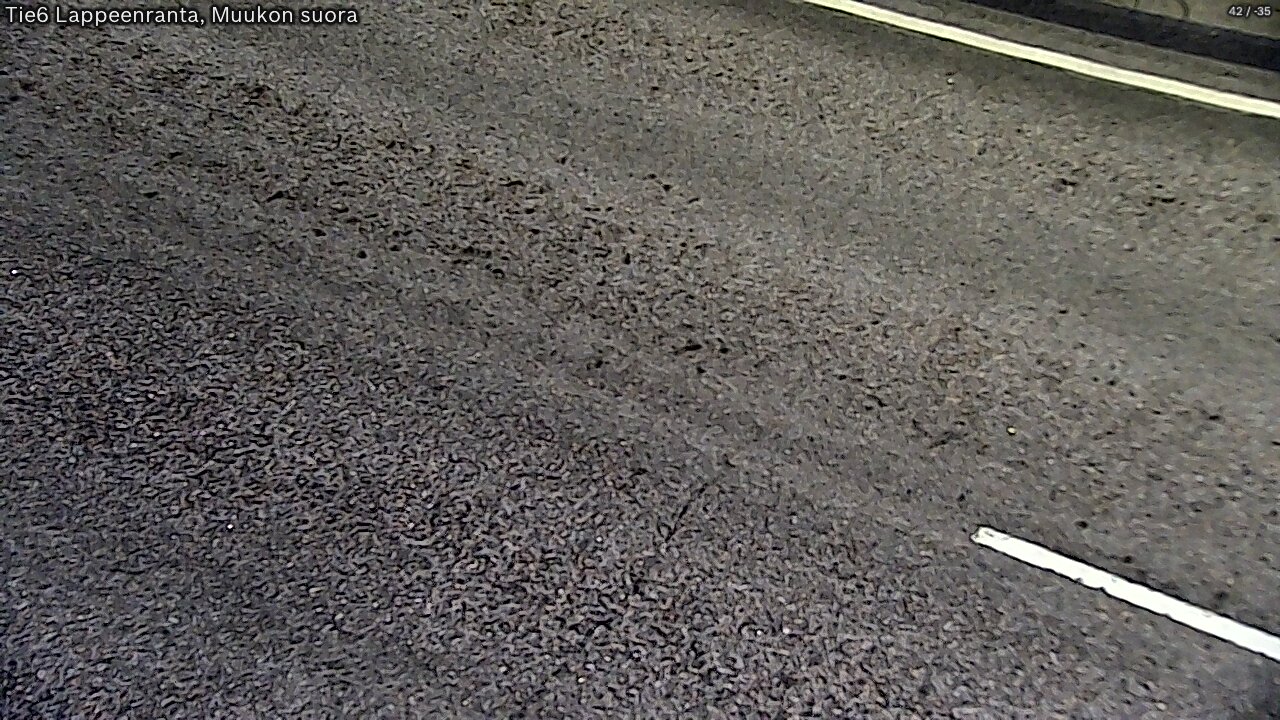Weather Camera Image Road 6 Lappeenranta, Muukko straight, Lappeenranta, Etelä-Karjala