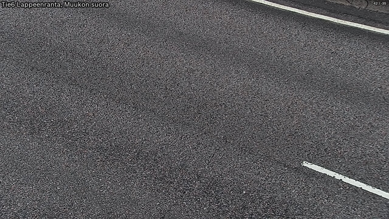 Weather Camera Image Tie 6 Villmanstrand, Muukko rakan, Lappeenranta, Etelä-Karjala