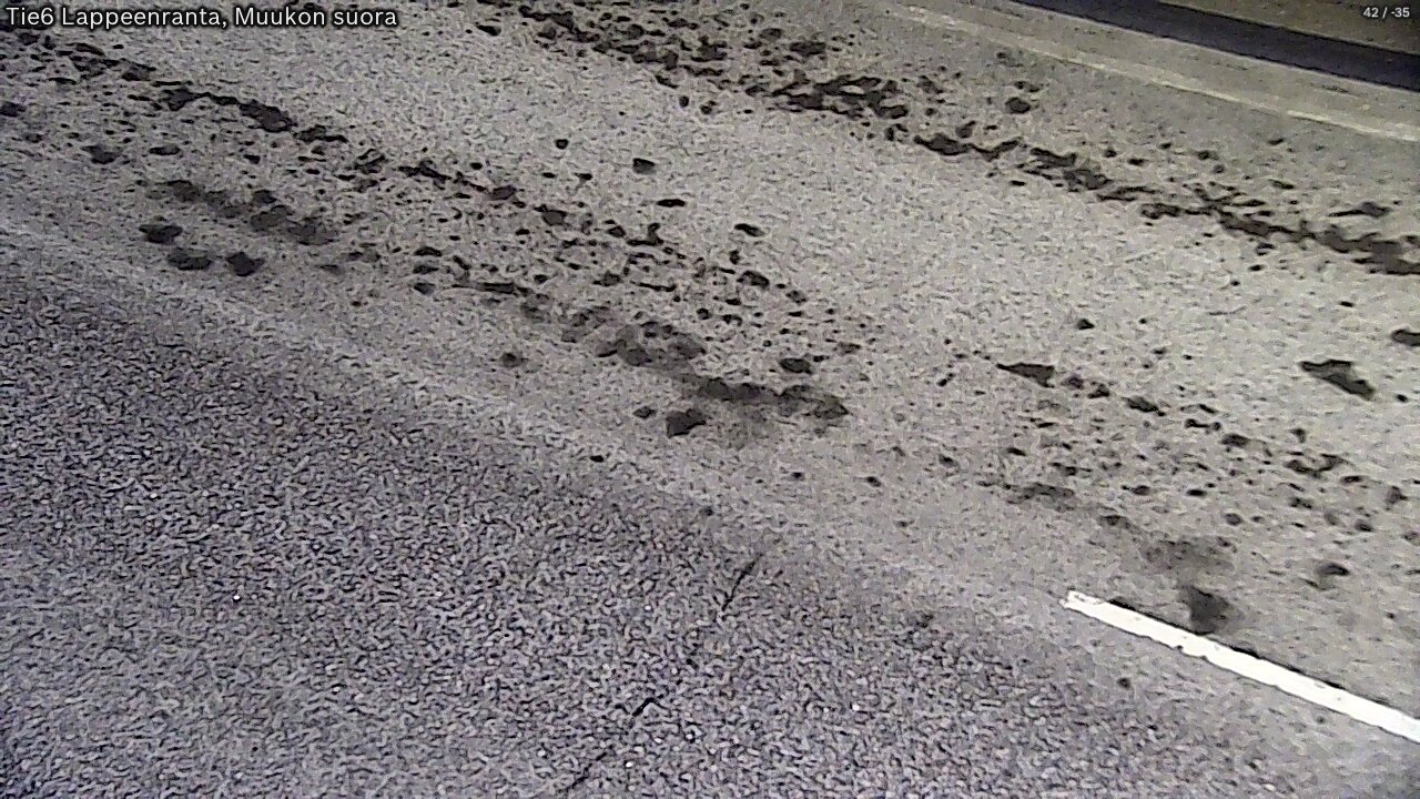 Weather Camera Image Road 6 Lappeenranta, Muukko straight, Lappeenranta, Etelä-Karjala