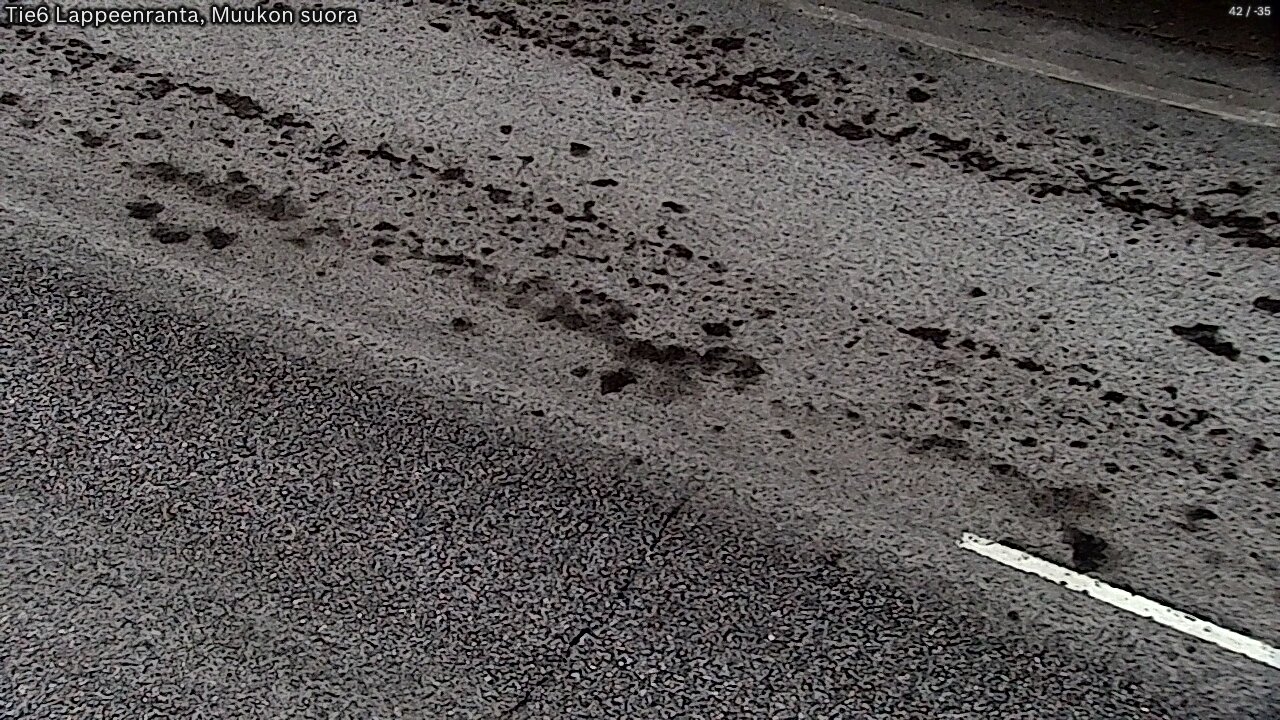 Weather Camera Image Road 6 Lappeenranta, Muukko straight, Lappeenranta, Etelä-Karjala