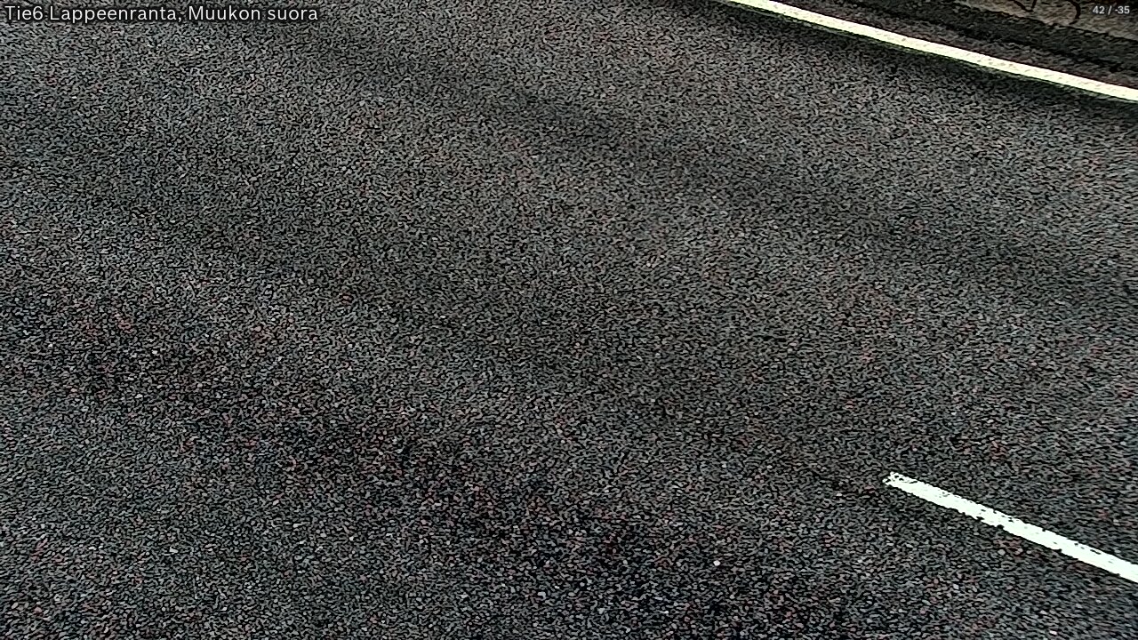 Weather Camera Image Road 6 Lappeenranta, Muukko straight, Lappeenranta, Etelä-Karjala