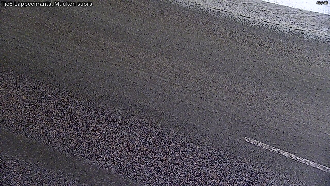 Weather Camera Image Road 6 Lappeenranta, Muukko straight, Lappeenranta, Etelä-Karjala