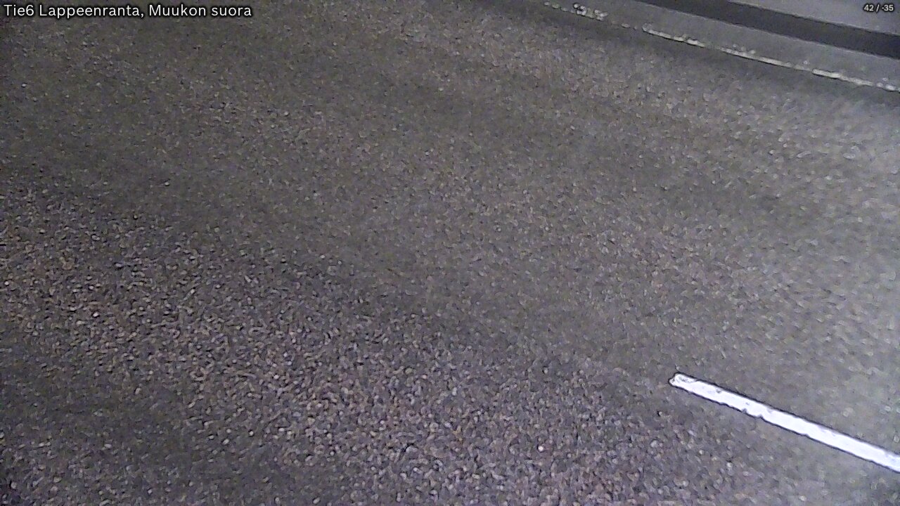 Weather Camera Image Road 6 Lappeenranta, Muukko straight, Lappeenranta, Etelä-Karjala