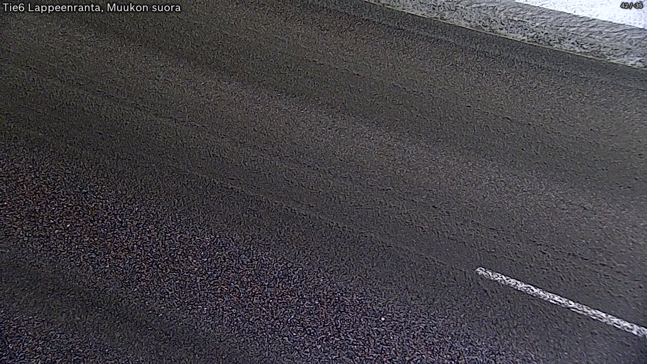 Weather Camera Image Road 6 Lappeenranta, Muukko straight, Lappeenranta, Etelä-Karjala