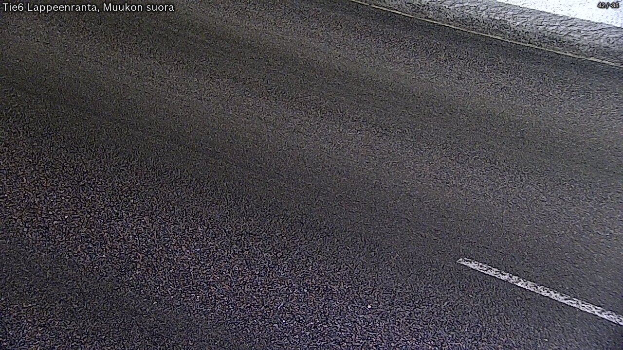Weather Camera Image Road 6 Lappeenranta, Muukko straight, Lappeenranta, Etelä-Karjala