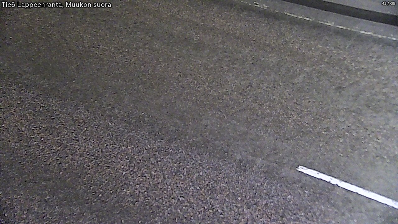 Weather Camera Image Road 6 Lappeenranta, Muukko straight, Lappeenranta, Etelä-Karjala
