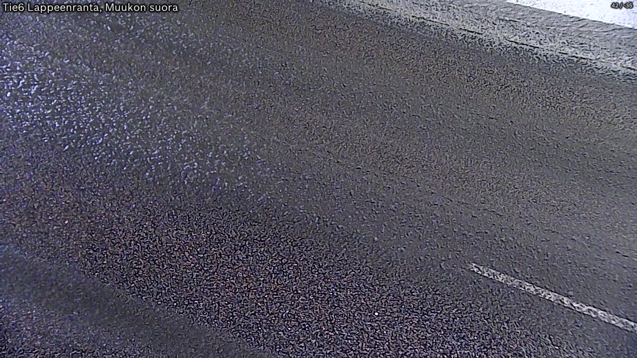 Weather Camera Image Road 6 Lappeenranta, Muukko straight, Lappeenranta, Etelä-Karjala
