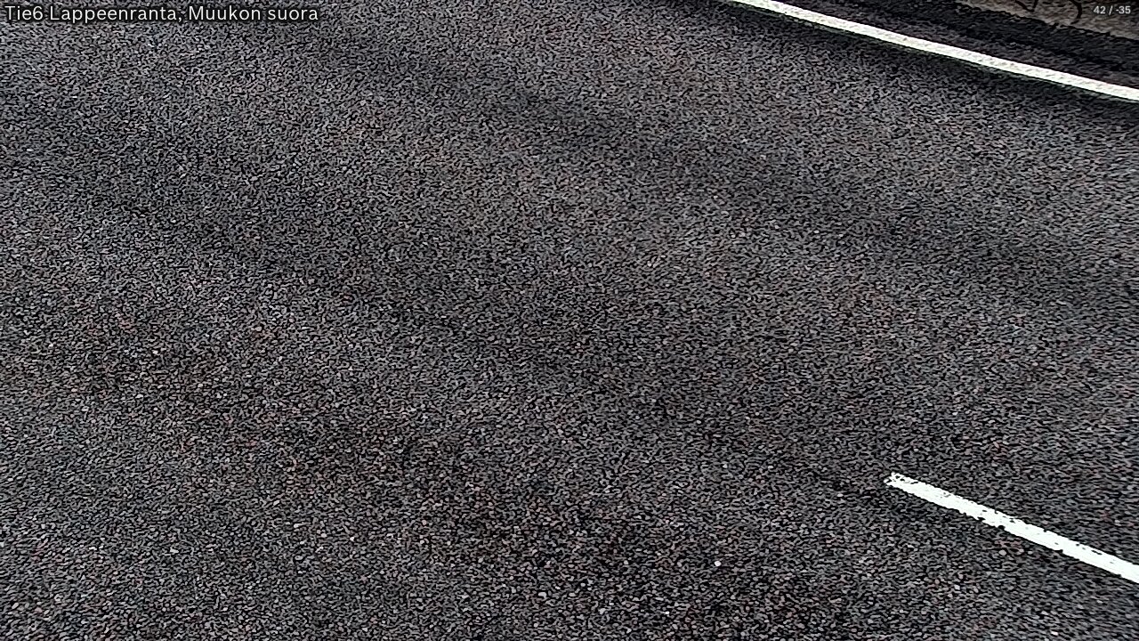 Weather Camera Image Road 6 Lappeenranta, Muukko straight, Lappeenranta, Etelä-Karjala