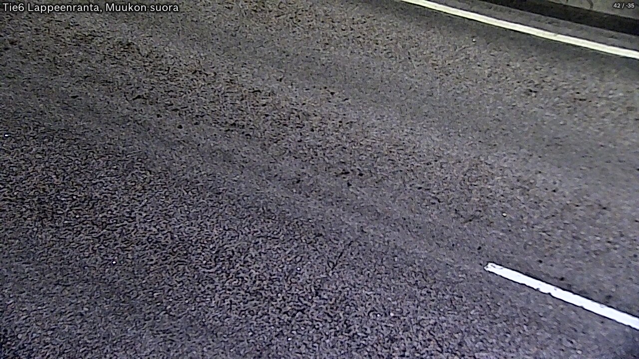 Weather Camera Image Road 6 Lappeenranta, Muukko straight, Lappeenranta, Etelä-Karjala