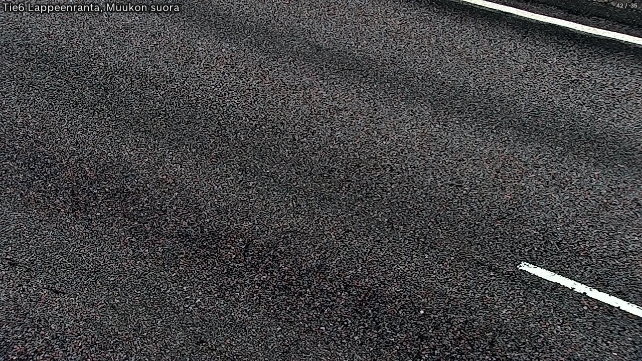 Weather Camera Image Road 6 Lappeenranta, Muukko straight, Lappeenranta, Etelä-Karjala
