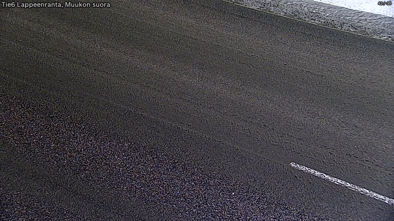 Weather Camera Image Road 6 Lappeenranta, Muukko straight, Lappeenranta, Etelä-Karjala