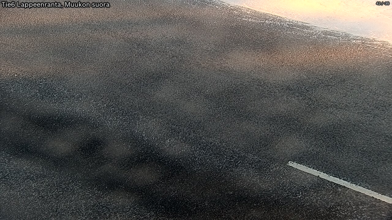 Weather Camera Image Road 6 Lappeenranta, Muukko straight, Lappeenranta, Etelä-Karjala