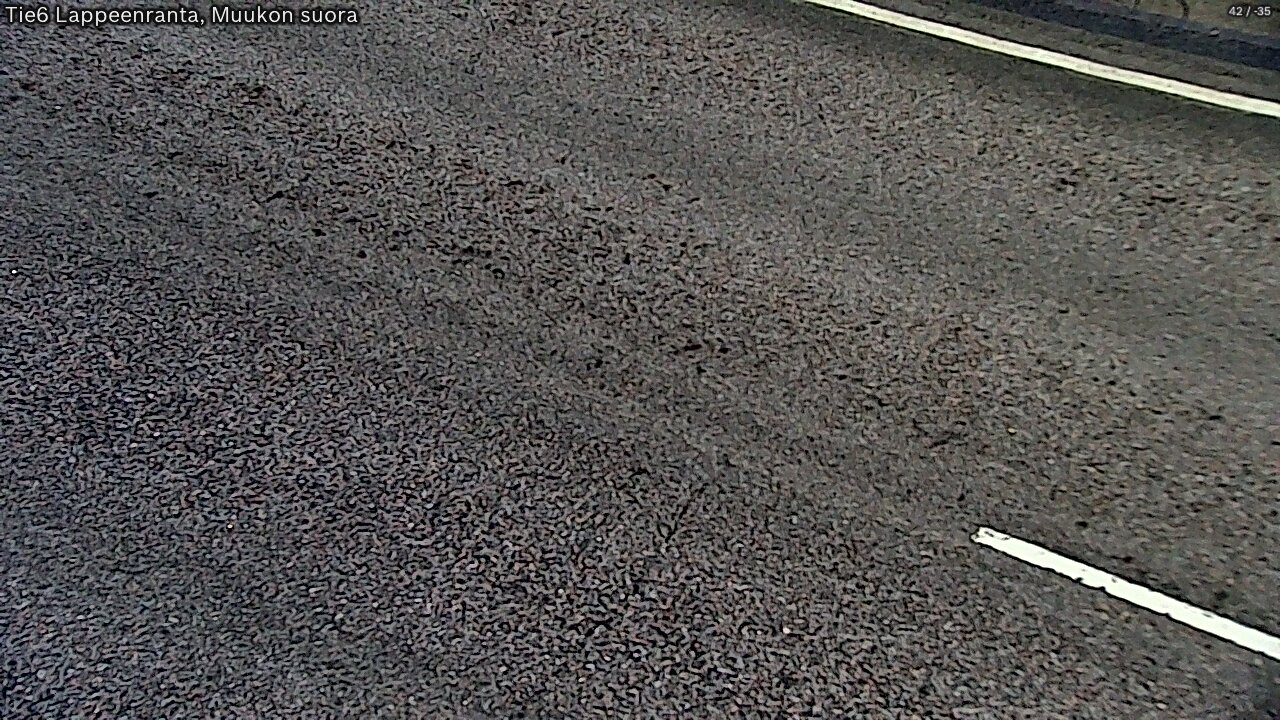 Weather Camera Image Road 6 Lappeenranta, Muukko straight, Lappeenranta, Etelä-Karjala