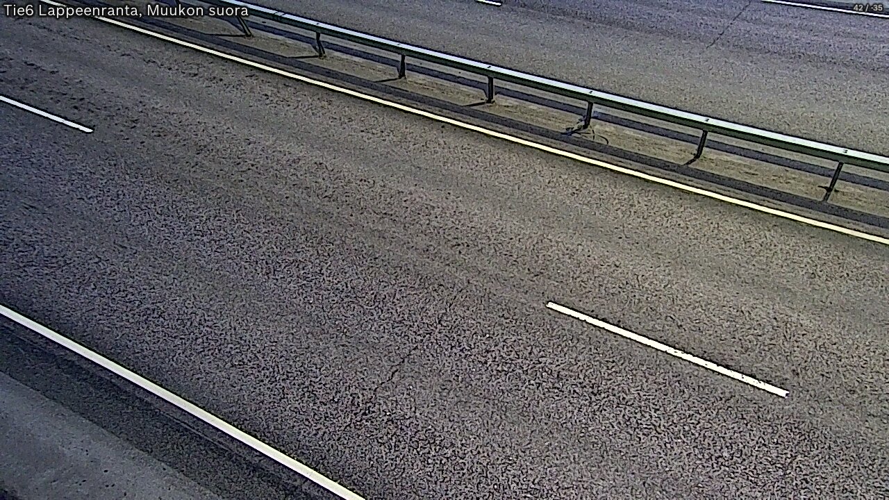 Weather Camera Image Tie 6 Villmanstrand, Muukko rakan, Lappeenranta, Etelä-Karjala