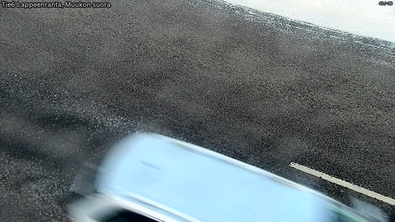Weather Camera Image Road 6 Lappeenranta, Muukko straight, Lappeenranta, Etelä-Karjala