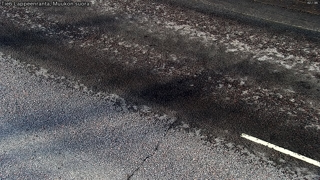 Weather Camera Image Road 6 Lappeenranta, Muukko straight, Lappeenranta, Etelä-Karjala