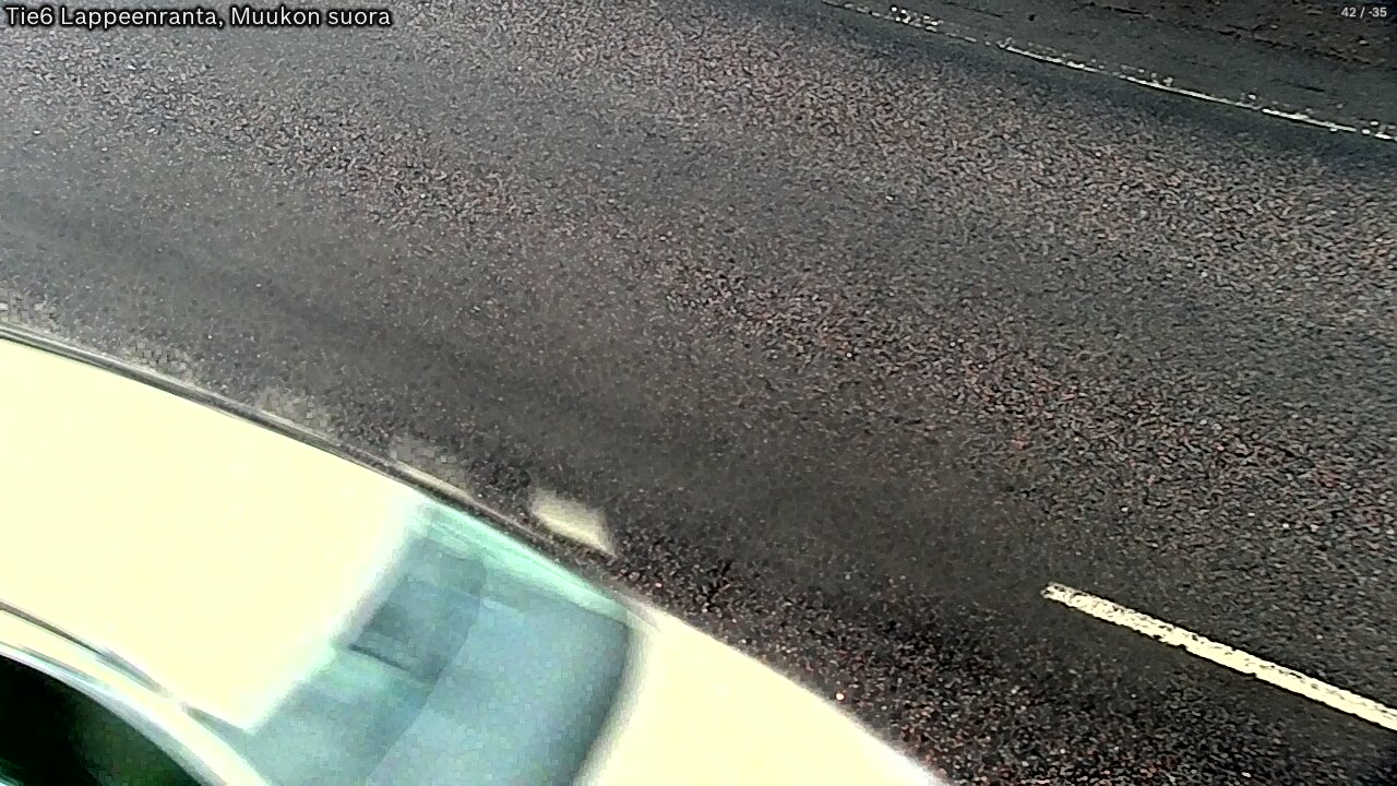 Weather Camera Image Road 6 Lappeenranta, Muukko straight, Lappeenranta, Etelä-Karjala