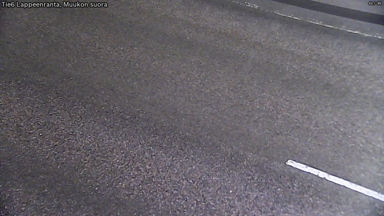 Weather Camera Image Road 6 Lappeenranta, Muukko straight, Lappeenranta, Etelä-Karjala