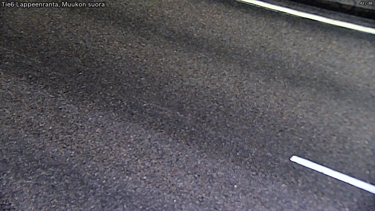 Weather Camera Image Road 6 Lappeenranta, Muukko straight, Lappeenranta, Etelä-Karjala