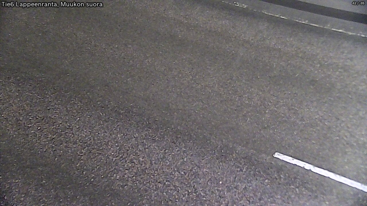 Weather Camera Image Road 6 Lappeenranta, Muukko straight, Lappeenranta, Etelä-Karjala