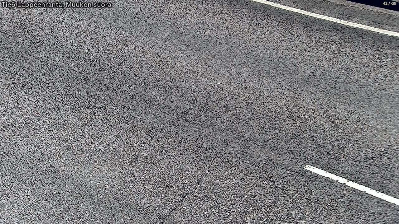 Weather Camera Image Tie 6 Villmanstrand, Muukko rakan, Lappeenranta, Etelä-Karjala