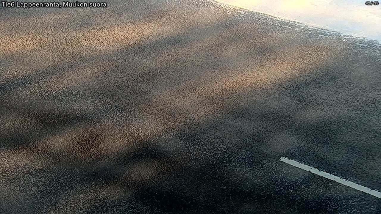 Weather Camera Image Road 6 Lappeenranta, Muukko straight, Lappeenranta, Etelä-Karjala