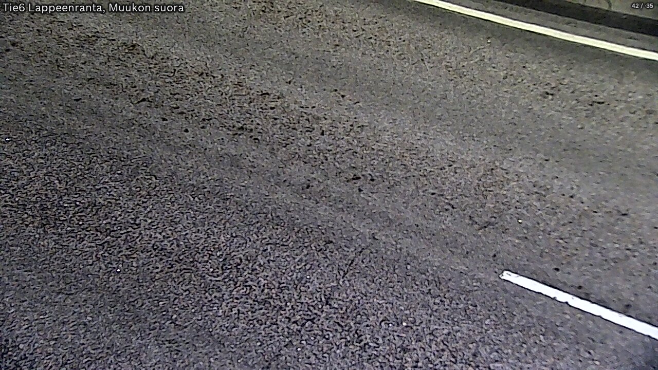 Weather Camera Image Road 6 Lappeenranta, Muukko straight, Lappeenranta, Etelä-Karjala