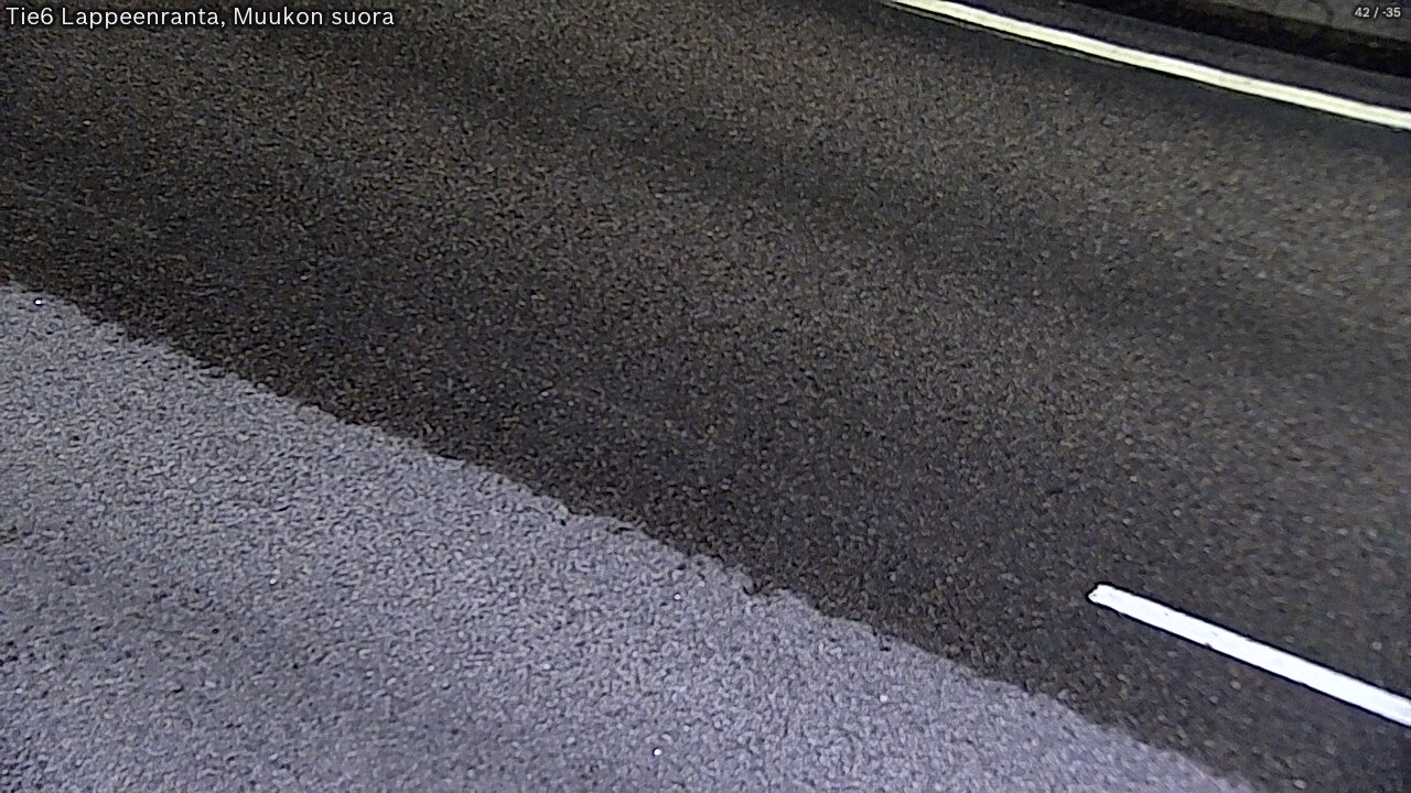 Weather Camera Image Road 6 Lappeenranta, Muukko straight, Lappeenranta, Etelä-Karjala