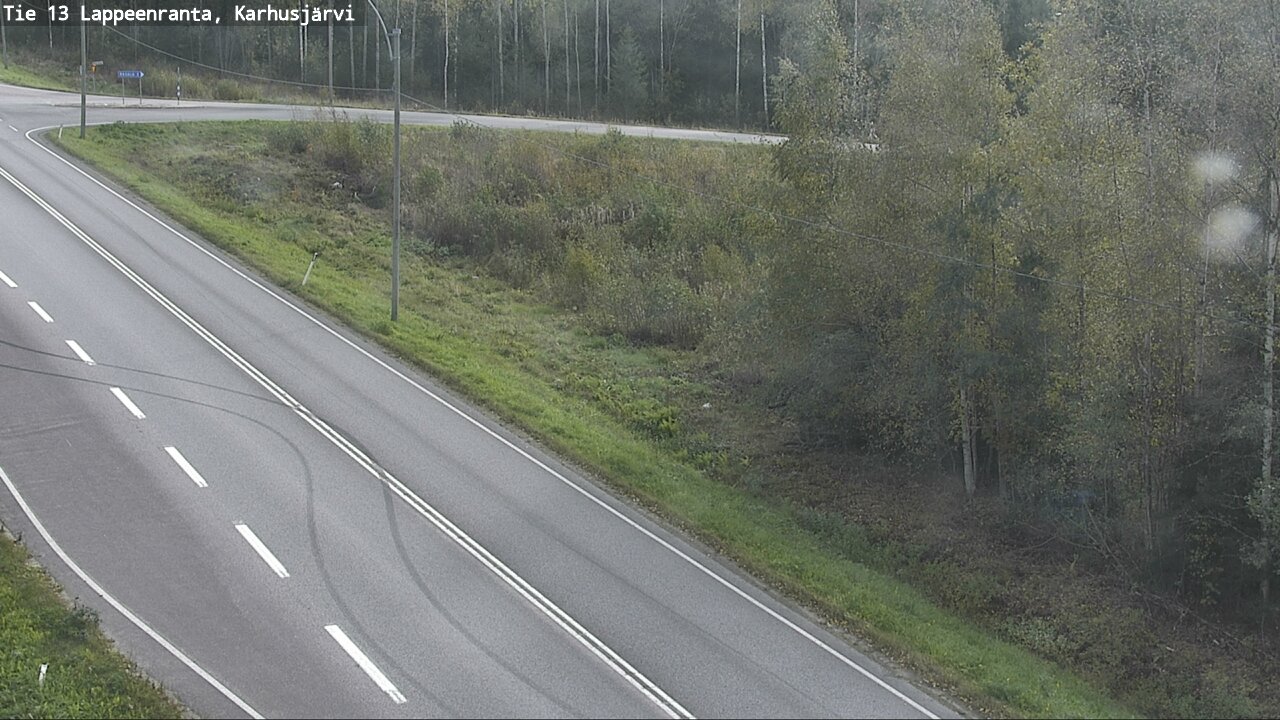 Weather Camera Image Road 13 Karhusjärvi, Lappeenranta, Etelä-Karjala